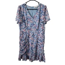 NEW Emma &amp; Michele Dress Size 16 XL Extra Large Floral Blue White Pink P... - $20.69