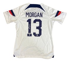 Alex Morgan Signed 2023 Nike USA Women&#39;s Home Medium Soccer Jersey BAS - £193.38 GBP