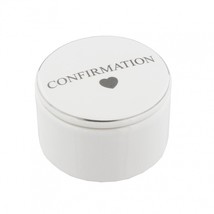 Juliana White Ceramic Trinket / Keepsake Box - Confirmation - $9.33