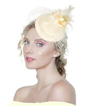 Kidukso Vintage Derby Fascinator Hat with Veil for Wedding Party - $17.18 CAD