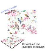 Flower Birds Artistic Inspired Personalised Mouse Pad-Mouse Mat. - $41.16 CAD
