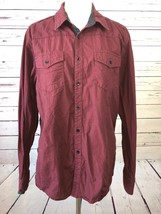 Buckle Black shirt Large Standard Fit Mens Long Sleeve Button front Flip... - $18.22