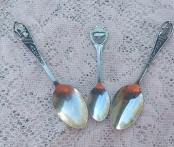 Three Vintage Souvenir Spoons Arkansas Tennessee Oklahoma FREE US SHIPPING - £9.73 GBP
