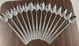 14 Oneida Distinction Deluxe HH Rose Pendant Stainless Steel Iced Tea Spoons EUC - £39.36 GBP