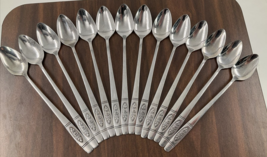 14 Oneida Distinction Deluxe HH Rose Pendant Stainless Steel Iced Tea Spoons EUC - $49.25