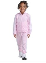 Adidas Boys Girls Jacket Jogger Pants Pink 2-Piece Active Pockets 3-Stripes - $839.47 MXN