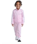 Adidas Boys Girls Jacket Jogger Pants Pink 2-Piece Active Pockets 3-Stripes - $839.47 MXN