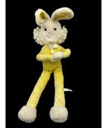 Vintage Eden Long Bunny Rabbit Stuffed Animal Plush 22” Long Hugs Yellow... - £14.54 GBP