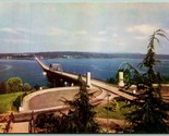 Lac Washington Flottant Pont Seattle Washington Wa Unp Chrome Carte Post... - $5.08