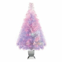 Holiday Time LED Fiber Optic White Christmas Tree 32 inch USB or Plug in - £19.69 GBP