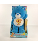 Care Bears Champ Bear 12” Plush Stuffed Toy VHS Cartoon Video Vintage Ne... - £77.86 GBP