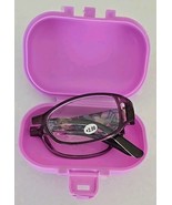 FOLDABLE ~ +2.00 ~ Collapsible ~ Reading Glasses ~ PURPLE ~ Floral Temples - €17,12 EUR