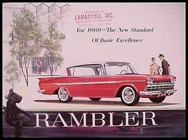 1960 AMC Rambler Prestige Color Brochure, Ambassador, Rebel - £13.28 GBP