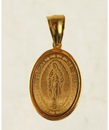 *Our Lady of Guadalupe Miraculous Medal Stainless Steel Pendant - $175.35 MXN