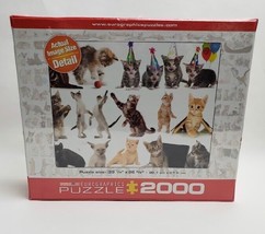 The World of Cats Puzzle Eurographics Jigsaw Puzzle 2000 Pieces New Sealed USA - £23.26 GBP