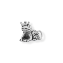 Sterling Silver 3D Enchanting Frog Prince Charm for Charm Bracelet or Necklace - £27.97 GBP