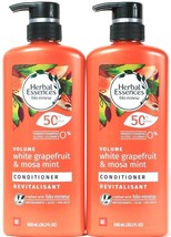 2 Herbal Essences Bio Renew 20.2oz Volume White Grapefruit Mosa Mint Conditioner - £23.42 GBP