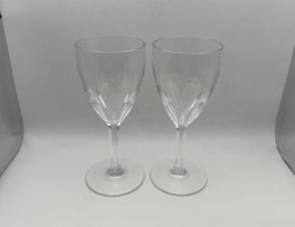 Pair of Baccarat France Crystal GENOVA 7&quot; Red Wine Glasses / Water Goblets - $199.99