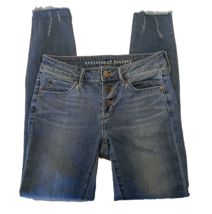 Articles Of Society Raw Hem Jeans Womens 26 Britney Button Fly Skinny Zu... - $12.46