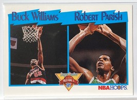 1991-92 NBA Hoops Buck Williams Robert Parish Portland Trail Blazers Boston - £1.56 GBP