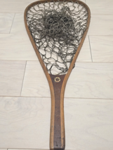 Vintage Cortland Line Co "It Floats"  Wood Fishing Net - $39.59