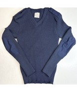 Brigade Quartermasters Wooly Pully Sweater EUR42 Blue Wool Military Engl... - £30.99 GBP