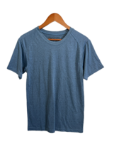 RECOVER Mens T-Shirt Blue Crew Neck Sustainable Apparel Eco Friendly S -... - $7.67
