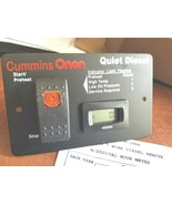 ONAN DIESEL SILENT REMOTE START SWITCH &amp; DIGITAL HOUR METER QUIET 12V PANEL - £58.54 GBP