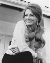 Angie Dickinson smiling in sweater on set 1969 Young Billy Young 16x20 poster - £19.60 GBP