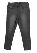 7Seven Ultra High Rise Skinny Jeans Plus Size Studded Front Gray SZ 16W NEW - £36.49 GBP