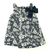 Max Studio Baby Girls 24 Month Old Dress Navy Blue White Floral - £15.62 GBP