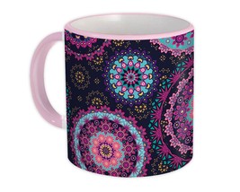 Mandala : Gift Mug Purple Blue Decor Indian Esoteric Abstract Pattern Shapes Neu - £12.70 GBP