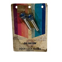 CAL CUSTOM Blue Door Lock Knobs 2027 (DL-36-2) GM, Ford, Chrysler New Vintage - £34.26 GBP