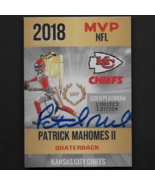 Patrick Mahomes II autograph signed 2018 Rookie Phenoms card Chiefs - £79.69 GBP