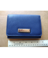 Tahari Women Trifold Blue Pebbled Faux Leather Wallet VGC - €6,87 EUR