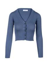 RIBBED CROPPED CARDIGAN - £88.34 GBP