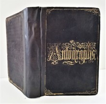 1850s-60s Antique Autograph Album Seabrook Nh Otis W Green W Civil War Soldier - £228.46 GBP