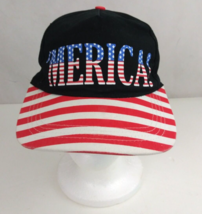&#39;Merica! Black Patriotic Unisex Graphic Design Snapback Baseball Cap - £13.17 GBP