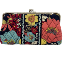 Vera Bradley Floral Quilted Double Kisslock Clutch Wallet - £19.03 GBP