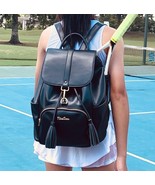 SALE! NiceAces Tennis Backpack Made of High Quality Vegan Leather - Black - £126.00 GBP