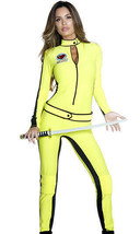 Forplay Will Kill Bill Assassin Yellow Catsuit The Bride Costume 557708 - $54.99+