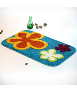 [Dancing Flowers Royal Blue]Kids Room Rugs 19.7 by 31.5 inches - £15.97 GBP