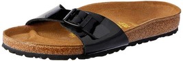 Birkenstock Women&#39;s Florida Soft Footbed Birko-Flor Black Sandals - 41 M... - $74.25