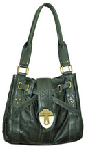 Rough Roses Forest Green Jewel Tote Bag - $149.00