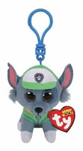 T&amp;Y Ty Paw Patrol ROCKY - dog clip Plush Key Chain - £8.53 GBP