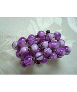Vintage Wrap Bracelet ~ Purple ~ Lavendar Beads - £7.86 GBP