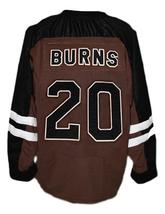 Brian Birdie Burns Mystery Alaska Movie Hockey Jersey New Brown Any Size image 5