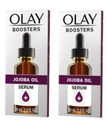 (2 Ct) Olay Jojoba Oil Serum, Moisturizing Booster, Fragrance-Free, 1.0 oz - £17.98 GBP