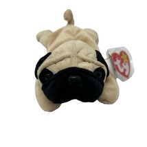 Ty Beanie Babies Pugsly The Puppy Dog Plush Toy - 4106 Rare Retired 1996 - $8.48