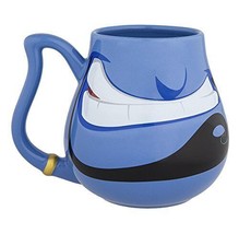 Disney Parks Blue Genie from Aladdin Face Ceramic Mug Cup - £22.92 GBP